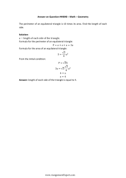 Answer on Question #44040 &ndash; Math &ndash; Geometry The perimeter of an
