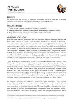P1-01 Drama (Notes)