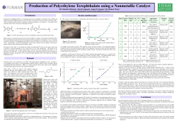 Production of Polyethylene Terephthalate Using