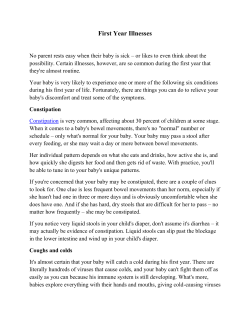 First Year Illnesses