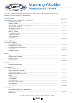 Marketing Checklist