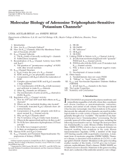 Molecular Biology of Adenosine Triphosphate