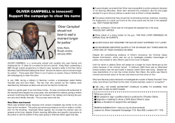 Leaflet on Oliver Campbell PDF