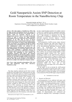 Gold Nanoparticle Assists SNP Detection at Room Temperature in