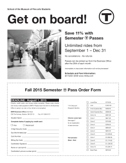 Get on board! - School of the Museum of Fine Arts