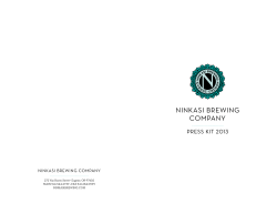 Ninkasi Brewing Company : 2013 Press Kit
