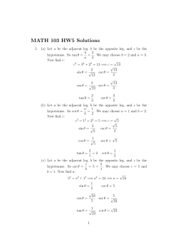 MATH 103 HW5 Solutions