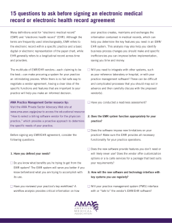 15 questions to ask before signing an electronic medical record or
