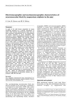 Electromyographic and mechanomyographic characteristics of