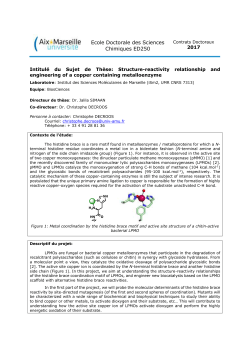 Ecole Doctorale des Sciences Chimiques ED250