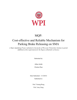 MQP: Cost-effective and Reliable Mechanism for Parking Brake