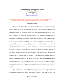 Conceptual change in the history of science: Life, mind, and disease.