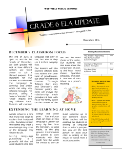 December 2016 - Westfield Public Schools