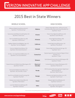 2015 Best in State Winners - Verizon Innovative Learning app