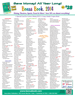 Save Money! All Year Long!