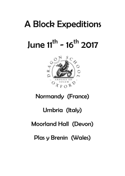 A Block Expeditions June 11 - 16 2017