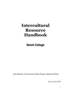Intercultural Resource Handbook - Beloit