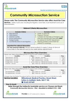 Community Microsuction Service