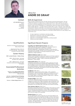 andre de graaf - Isthmus Group