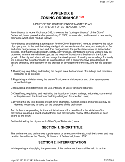 appendix b zoning ordinance