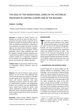 REVISTA ELECTRÓNICA «HISTORIA ACTUAL ON