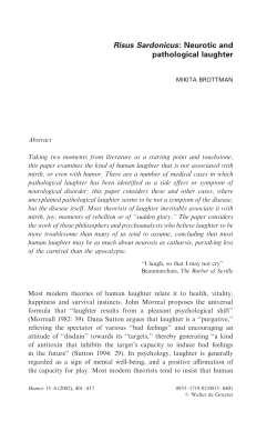 Risus Sardonicus: Neurotic and pathological laughter