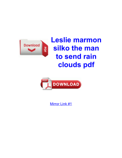 Leslie marmon silko the man to send rain clouds pdf