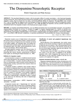 The Dopamine/Neuroleptic Receptor