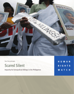 Scared Silent - Human Rights Watch