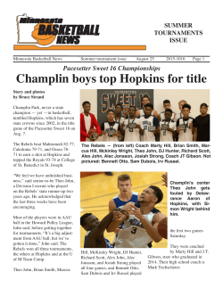 Pacesetter Sweet 16 Championships (continued)