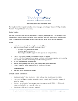 Internship Opportunity: Day Center Intern The Day