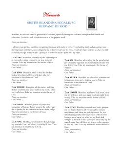 Novena to Sister Blandina Segale, SC