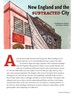 New England and the Subtracted City