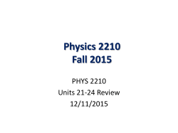 December 11 - Review - University of Utah Physics