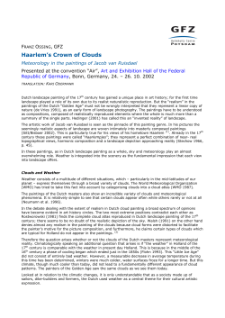 Haarlem`s Crown of Clouds