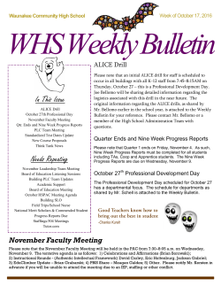 In This Issue Needs Repeating - Waunakee Community School District