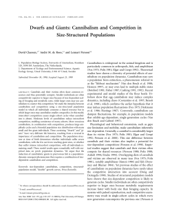 Dwarfs and Giants: Cannibalism and Competition in Size