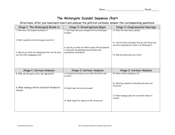 The Watergate Scandal Sequence Chart