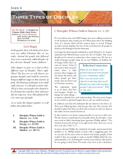 Three Types of Disciples