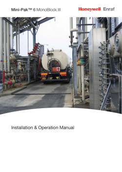 Instruction manual Mini-PakTM 6