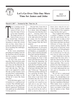 Let`s Go Over This One More Time for James and John