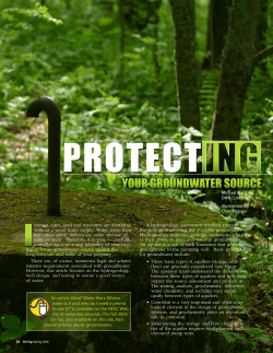 Protecting Your Groundwater Source