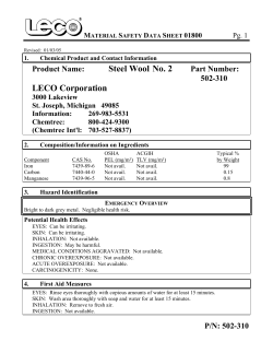 Steel Wool No. 2 LECO Corporation