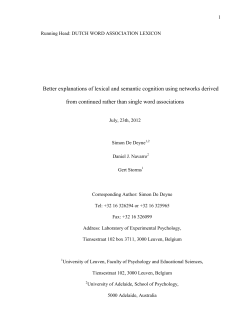 Better explanations of lexical and semantic cognition using networks