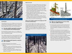 1 How does wildfire potentially increase the risk of landslide and