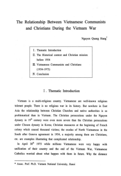 The Relationship Between Vietnamese Communists and - S