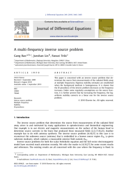 A multi-frequency inverse source problem