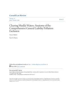 Clearing Muddy Waters: Anatomy of the Comprehensive General