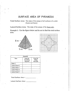 SURFACE AREA OF PYR:AMID5