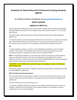 National Board Certified Teachers salary differential